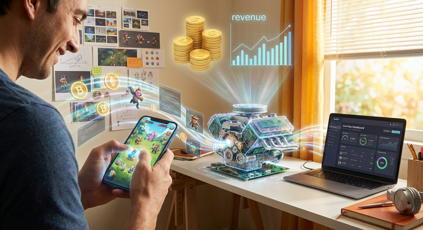 A close-up of a high-tech dashboard displaying real-time analytics for a mobile game, highlighting tournament player data.