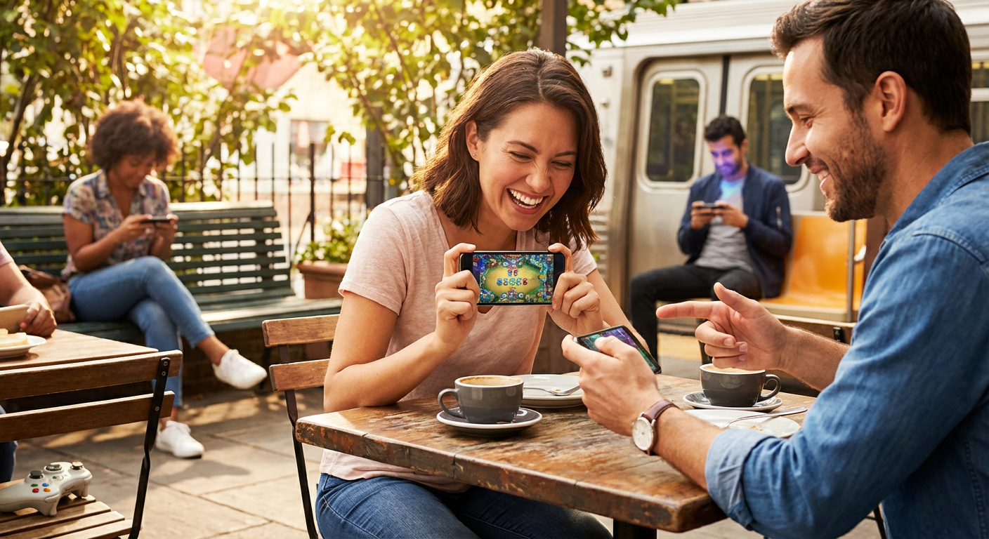 Phil Spencer on a stage behind a silhouette of various gaming devices from consoles to phones, analyzing the 2026 market shift.